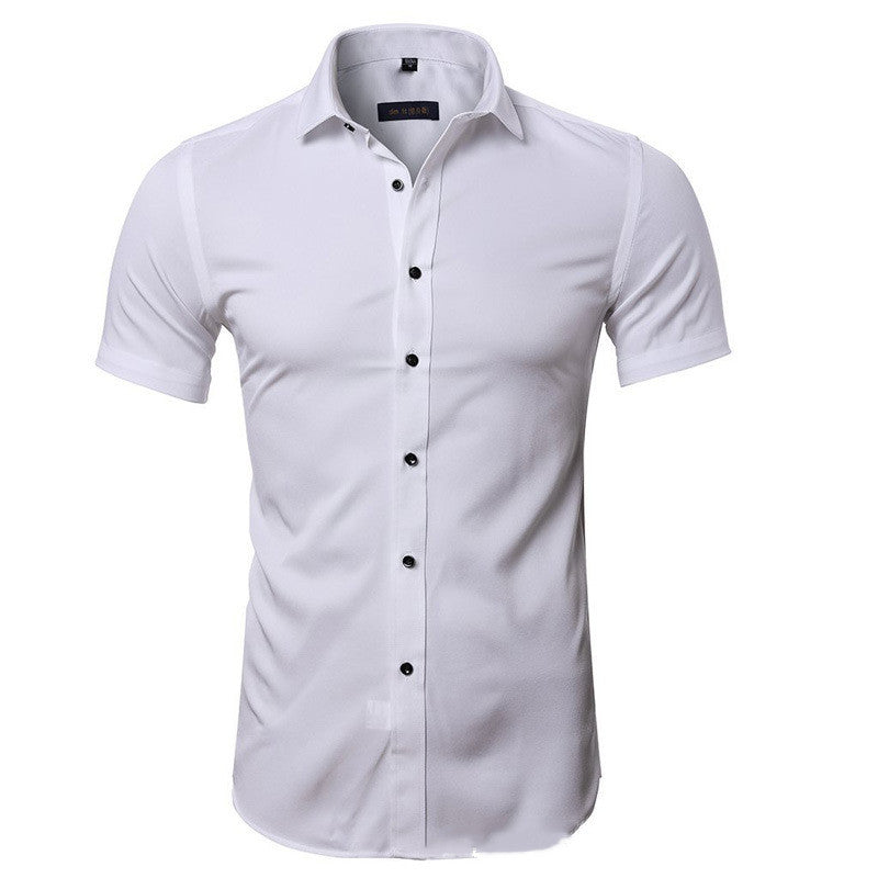 Business Plus Size Men's Summer Shirt White 0 - Tophatter Daily Deals