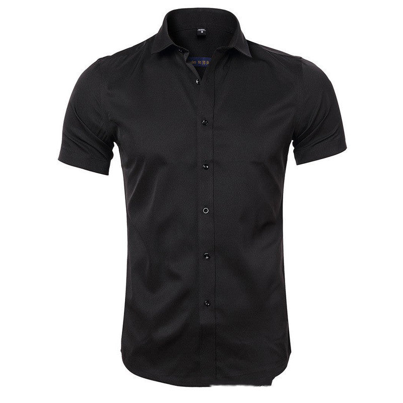 Business Plus Size Men's Summer Shirt Black 0 - Tophatter Daily Deals