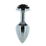 Black Rose 3 Inch Metal Butt Plug > Anal Range > Jewel Butt Plugs - Tophatter Daily Deals