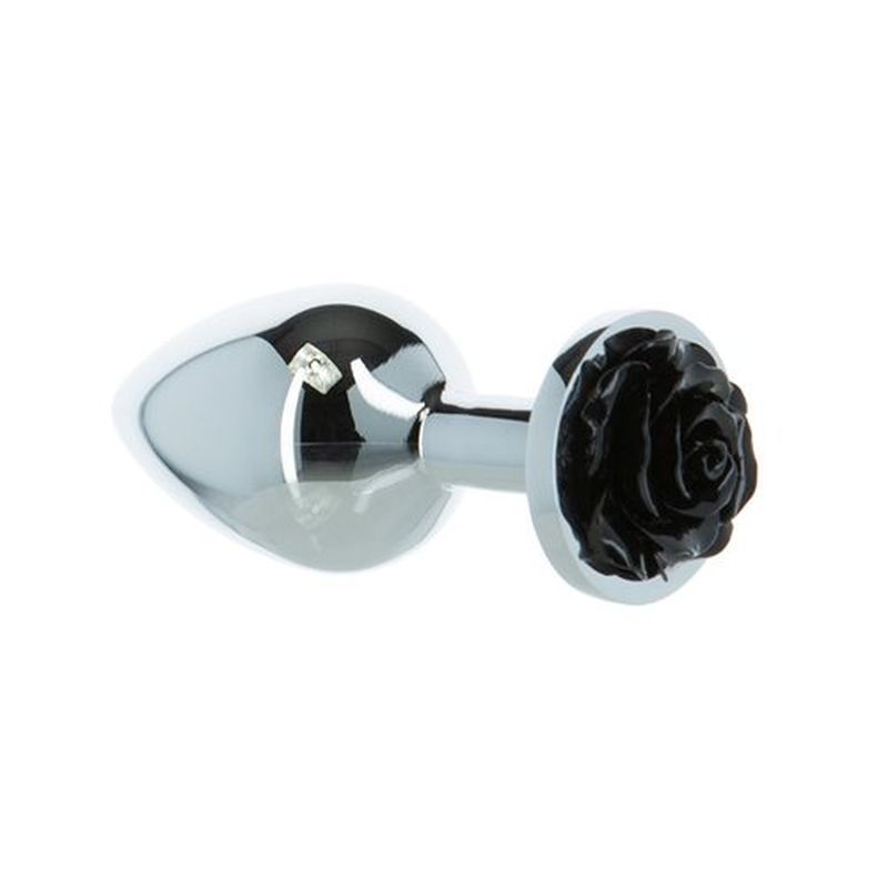 Black Rose 3 Inch Metal Butt Plug > Anal Range > Jewel Butt Plugs - Tophatter Daily Deals