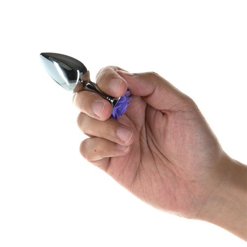 Purple Rose 3 Inch Metal Butt Plug > Anal Range > Jewel Butt Plugs - Tophatter Daily Deals
