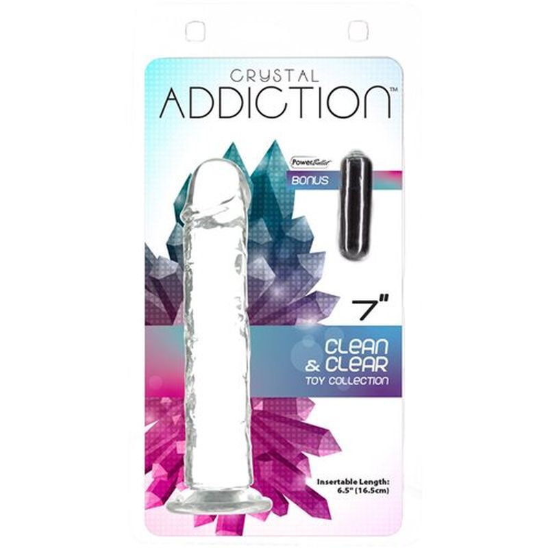 Crystal Dildo Straight 7 Inch Clear Premium Body Safe TPE > Dildos > Realistic Dildos - Tophatter Daily Deals