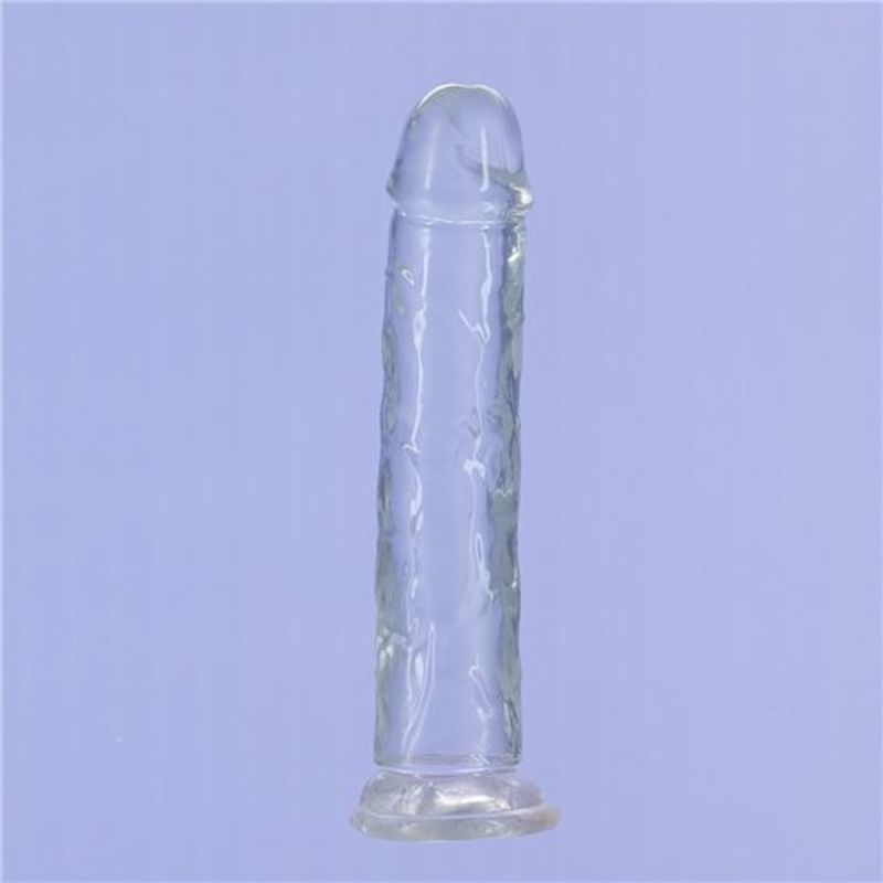 Crystal Dildo Straight 7 Inch Clear Premium Body Safe TPE > Dildos > Realistic Dildos - Tophatter Daily Deals