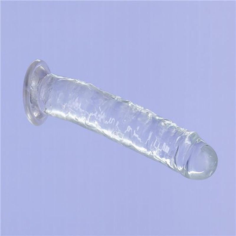 Crystal Dildo Straight 7 Inch Clear Premium Body Safe TPE > Dildos > Realistic Dildos - Tophatter Daily Deals
