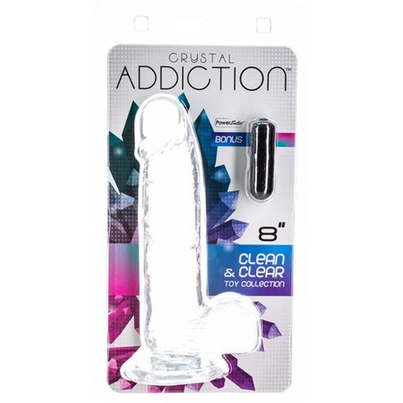 Crystal Dildo with Balls 8 Inch Clear > Dildos > Realistic Dildos - Tophatter Daily Deals