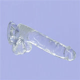 Crystal Dildo with Balls 8 Inch Clear > Dildos > Realistic Dildos - Tophatter Daily Deals