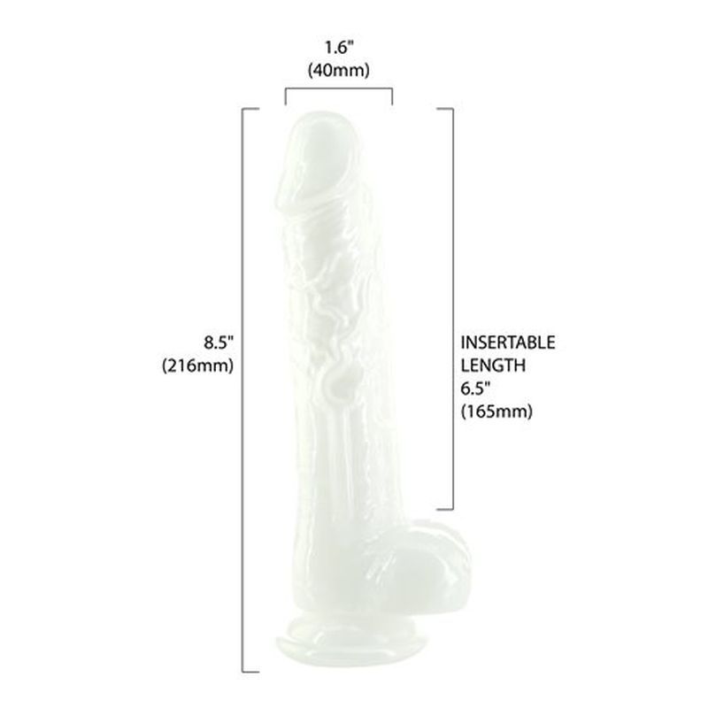 Pearl Dildo 8.5 Inch Pearl White with Suction Cup Base > Dildos > Realistic Dildos - Tophatter Daily Deals