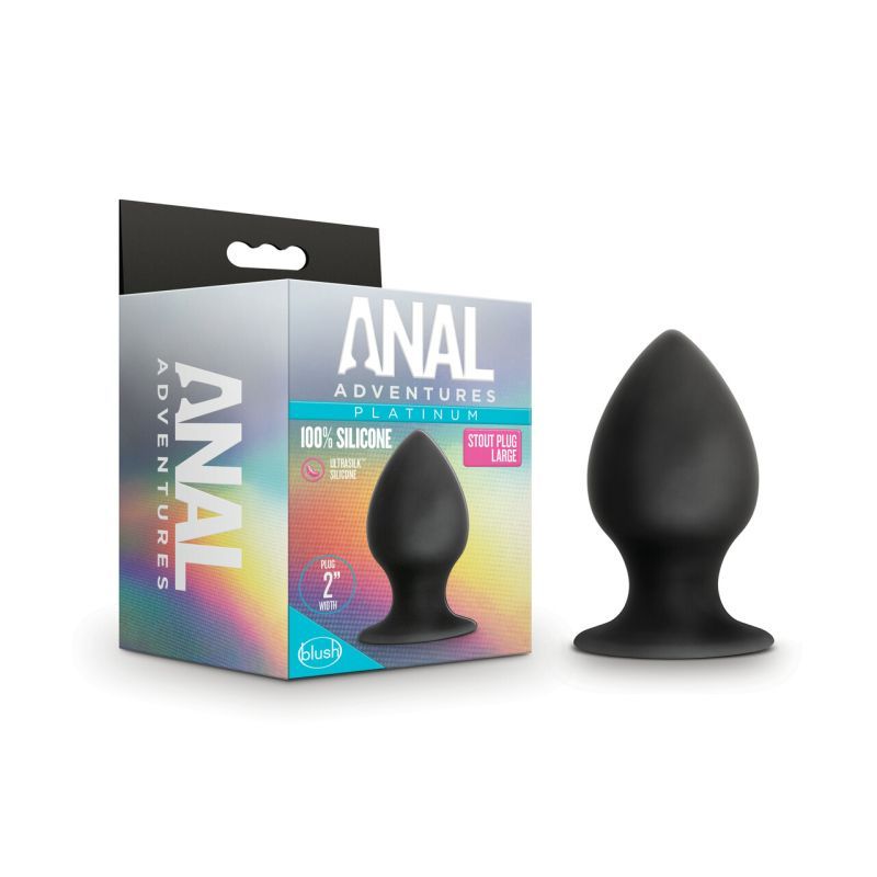 Anal Adventures Platinum Silicone Anal Stout Plug 3.75 Inch Large > Anal Range > Butt Plugs - Tophatter Daily Deals
