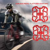 Bicycle Platform Adapter Universal Clipless To Platform Adapter Cleat Pedal For Bicycle Road Bike New 0 - Tophatter Daily Deals