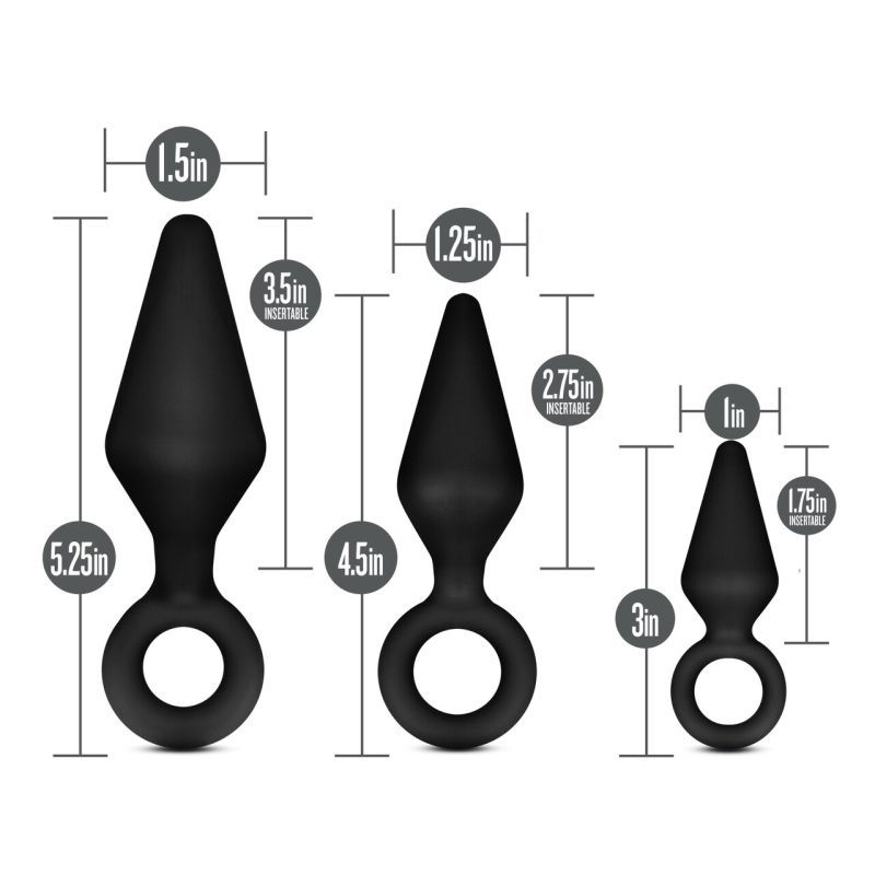 Anal Adventures Platinum Silicone Loop Anal Plug Kit > Anal Range > Butt Plug Kits - Tophatter Daily Deals