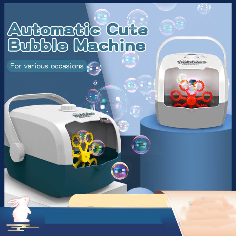 Automatic Bubble Machine For Children's Suitcase 0 - Tophatter Daily Deals