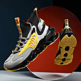 Blade Men's Shoes Net Celebrity Shock Absorption Sports Running Shoes A71black gray yellow inner inc 0 - Tophatter Daily Deals