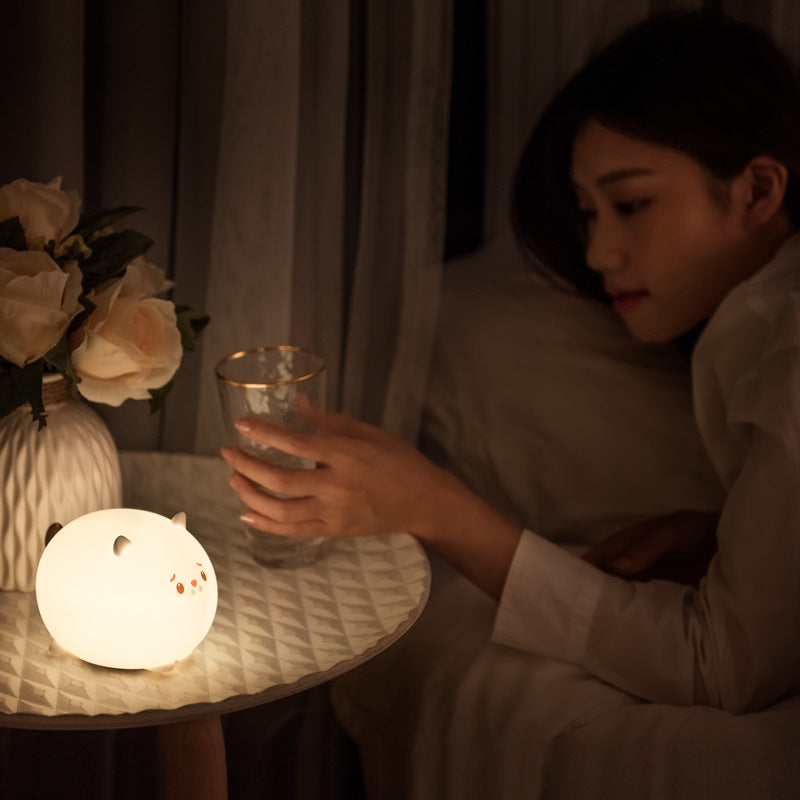 Bedroom Bedside Pat Sleep Creative Net Red Table Lamp 0 - Tophatter Daily Deals