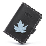 Anti-degaussing Card Holder Compact Card Holder Wallet All-in-one Bag For Women Black Maple leaf 0 - Tophatter Daily Deals