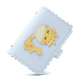 Anti-degaussing Card Holder Compact Card Holder Wallet All-in-one Bag For Women Light Blue Giraffe 0 - Tophatter Daily Deals