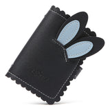 Anti-degaussing Card Holder Compact Card Holder Wallet All-in-one Bag For Women Black Rabbit ears 0 - Tophatter Daily Deals