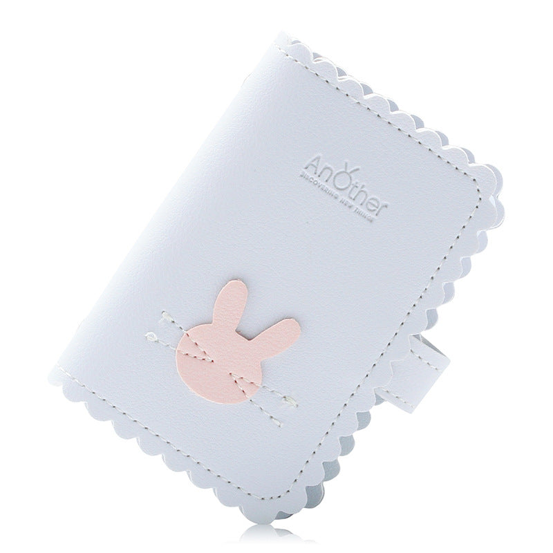 Anti-degaussing Card Holder Compact Card Holder Wallet All-in-one Bag For Women Light Blue Bunny 0 - Tophatter Daily Deals
