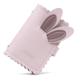Anti-degaussing Card Holder Compact Card Holder Wallet All-in-one Bag For Women Purple Rabbit ears 0 - Tophatter Daily Deals