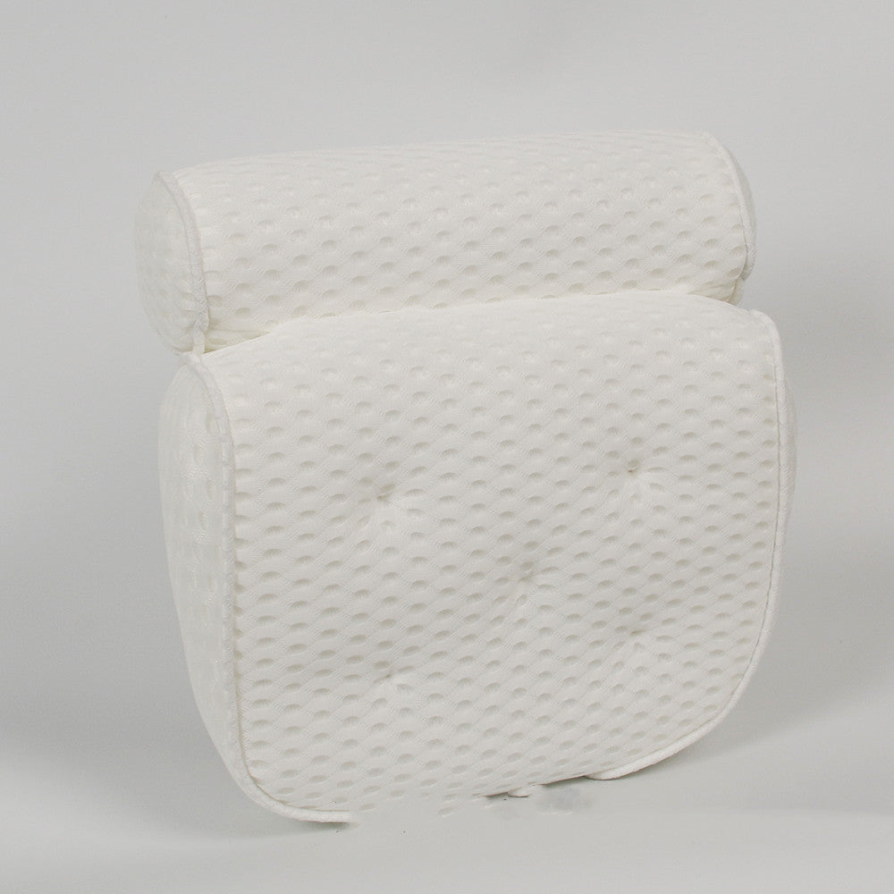 4D Net Bathtub Pillow 7 Suction Cups SPA Bath Pillow 0 - Tophatter Daily Deals