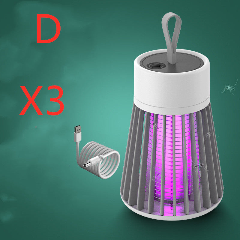 Anti Mosquitoes Portable Electric Mosquito Killer Lamp USB Insect Killer LED Mosquito Trap Bug Zapper Repellent D Set USB 0 - Tophatter Daily Deals