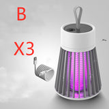 Anti Mosquitoes Portable Electric Mosquito Killer Lamp USB Insect Killer LED Mosquito Trap Bug Zapper Repellent B Set USB 0 - Tophatter Daily Deals