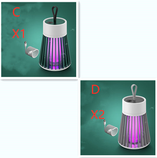 Anti Mosquitoes Portable Electric Mosquito Killer Lamp USB Insect Killer LED Mosquito Trap Bug Zapper Repellent G Set USB 0 - Tophatter Daily Deals