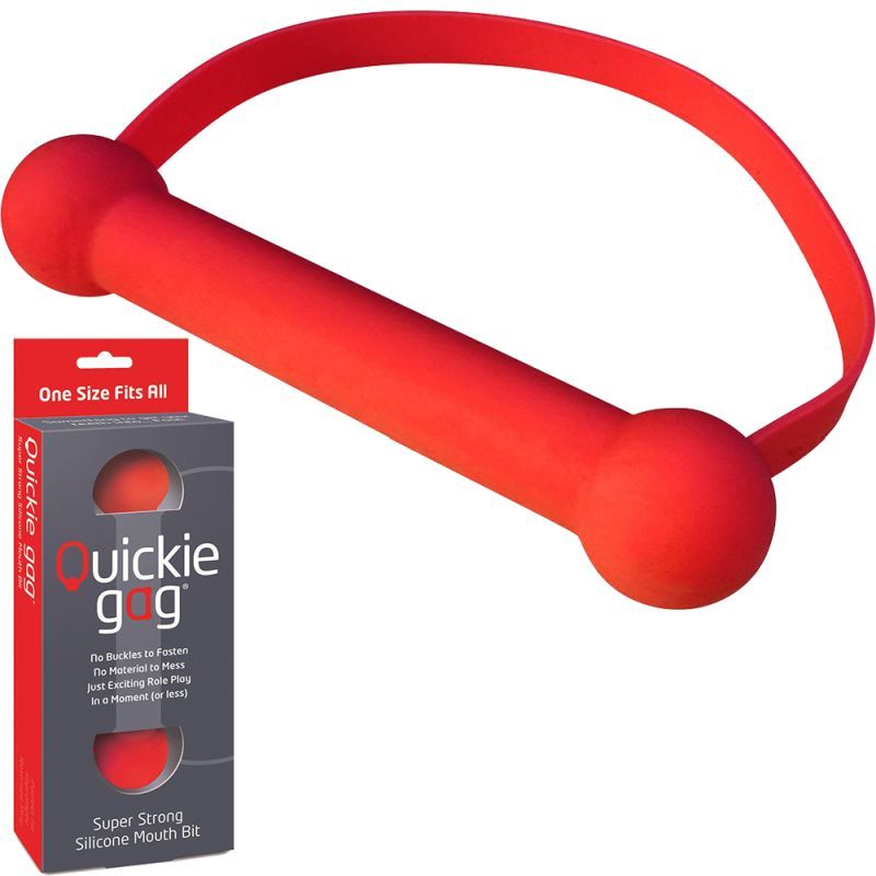 Quickie Gag Mouth Bit Red - One Size Fits Most > Bondage Gear > Gags and Bits - Tophatter Daily Deals