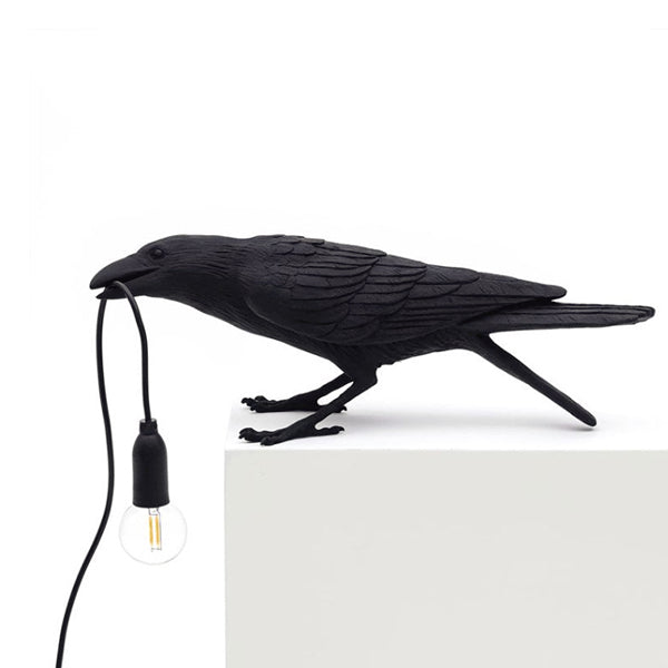 Bird Table Lamp Auspicious Bird Table Lamp Animal Shape Bird Wall Lamp Black B 0 - Tophatter Daily Deals