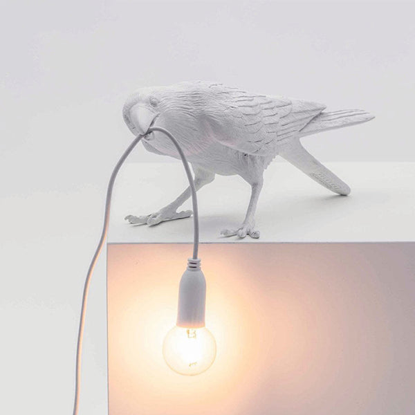 Bird Table Lamp Auspicious Bird Table Lamp Animal Shape Bird Wall Lamp White B 0 - Tophatter Daily Deals