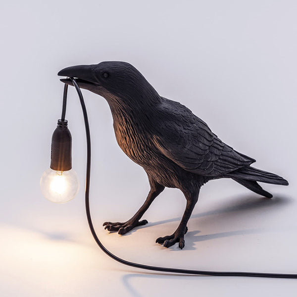Bird Table Lamp Auspicious Bird Table Lamp Animal Shape Bird Wall Lamp Black A 0 - Tophatter Daily Deals