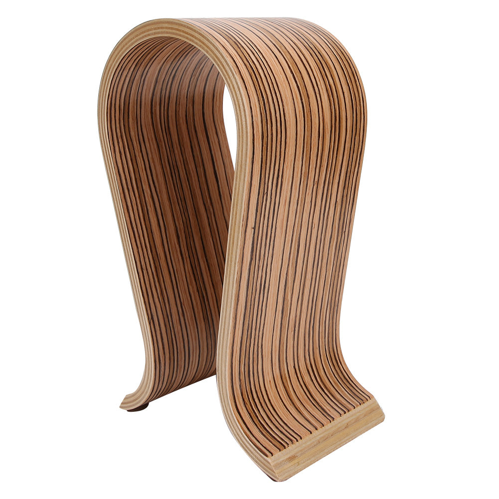 Bluetooth Wooden Earphone Holder Headset Earphone Holder Zebra pattern 0 - Tophatter Daily Deals