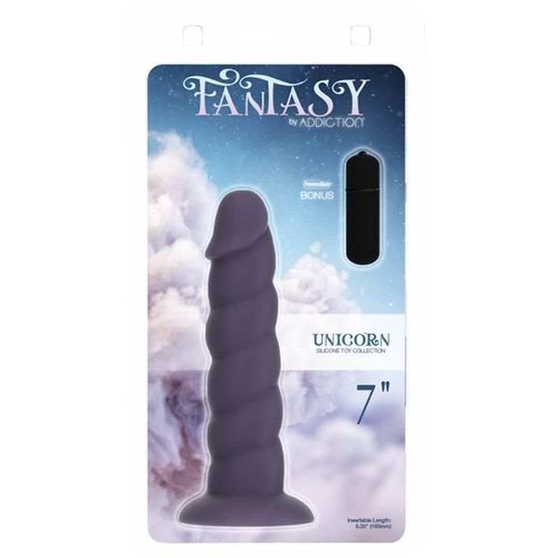Unicorn Dildo 7 Inch Purple Silicone > Dildos > Neutral Dildos - Tophatter Daily Deals