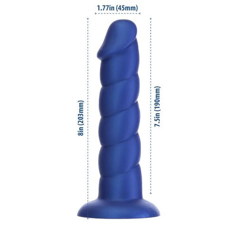 Addiction Fantasy Unicorn Dildo Blue (8 Inch) – Smooth 8 Inch Dildo > Dildos > Fantasy - Tophatter Daily Deals