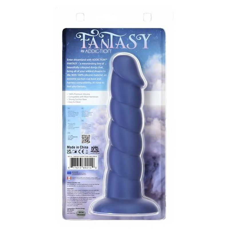 Addiction Fantasy Unicorn Dildo Blue (8 Inch) – Smooth 8 Inch Dildo > Dildos > Fantasy - Tophatter Daily Deals