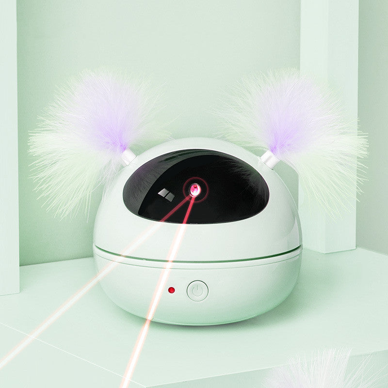 Automatic electric cat toy cat toy Green USB 0 - Tophatter Daily Deals