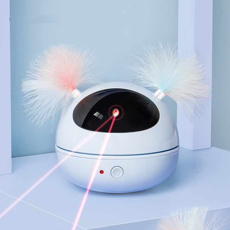 Automatic electric cat toy cat toy Blue USB 0 - Tophatter Daily Deals
