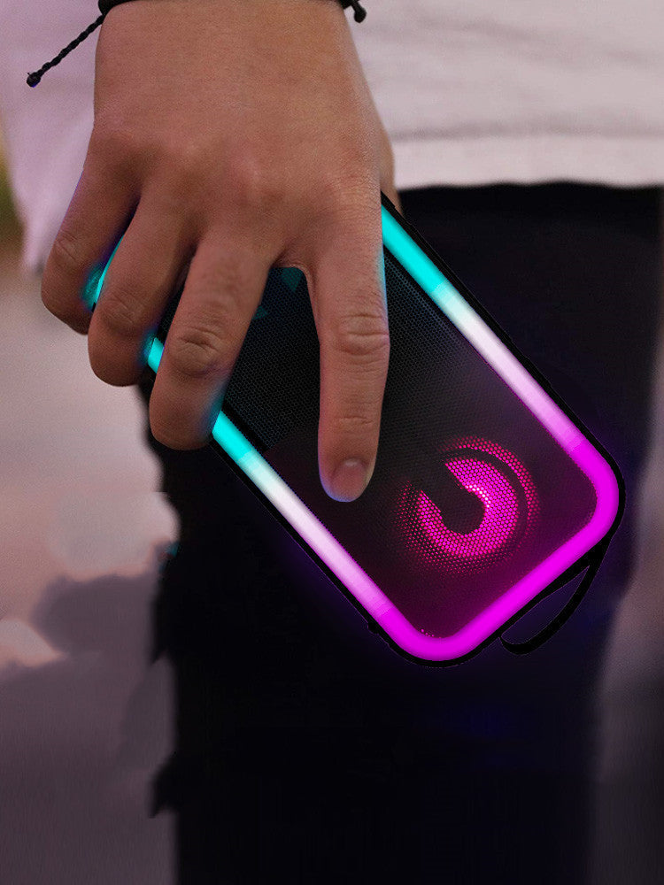 Bluetooth Speaker With Colored Lights, Dual Speakers, Household Ultra-large Volume 0 - Tophatter Daily Deals