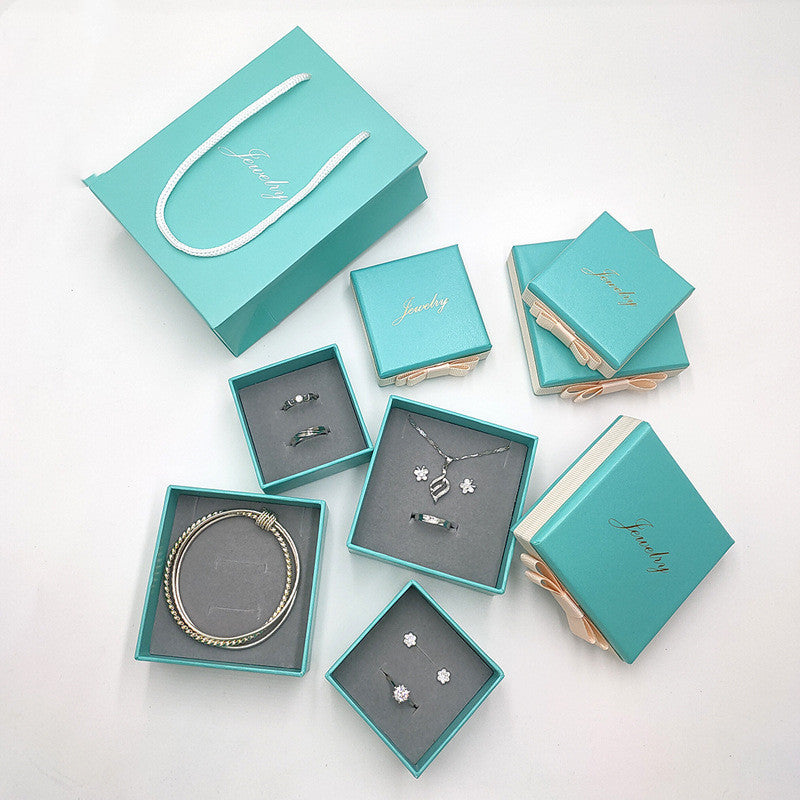 Blue Gift Box Bow Knot Bracelet Bracelet Box 0 - Tophatter Daily Deals