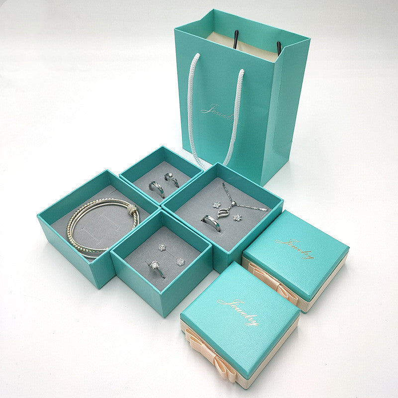 Blue Gift Box Bow Knot Bracelet Bracelet Box 0 - Tophatter Daily Deals