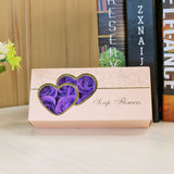 10 Artificial Rose Soap Flower Wedding Gift Box Purple 0 - Tophatter Daily Deals