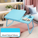 Bed Desk Foldable Small Table Computer Lazy Table Home Blue 0 - Tophatter Daily Deals