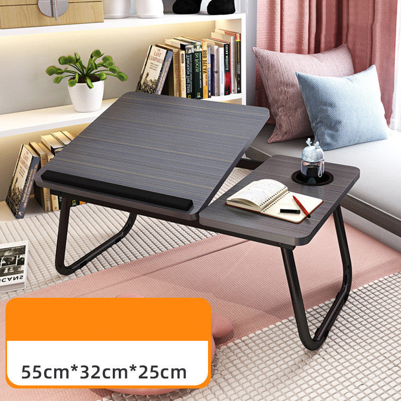 Bed Desk Foldable Small Table Computer Lazy Table Home Black 0 - Tophatter Daily Deals