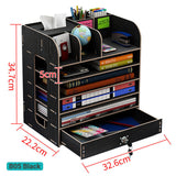 Bookshelf Simple Table Shelf Simple And Modern Students Use Black 0 - Tophatter Daily Deals