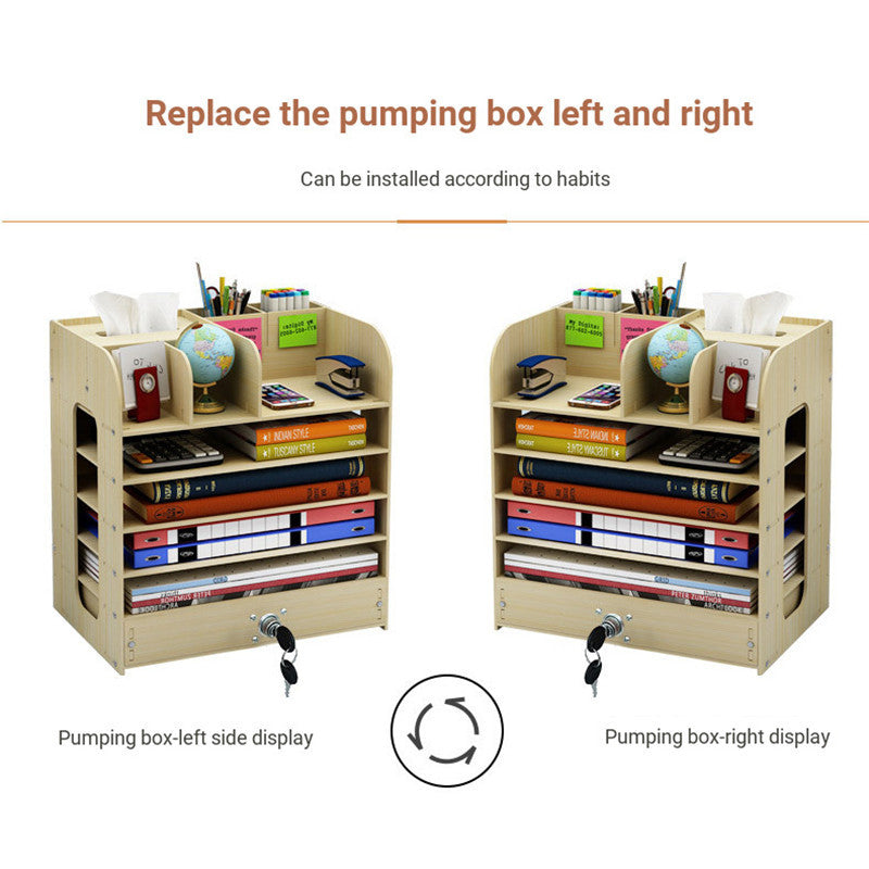 Bookshelf Simple Table Shelf Simple And Modern Students Use 0 - Tophatter Daily Deals