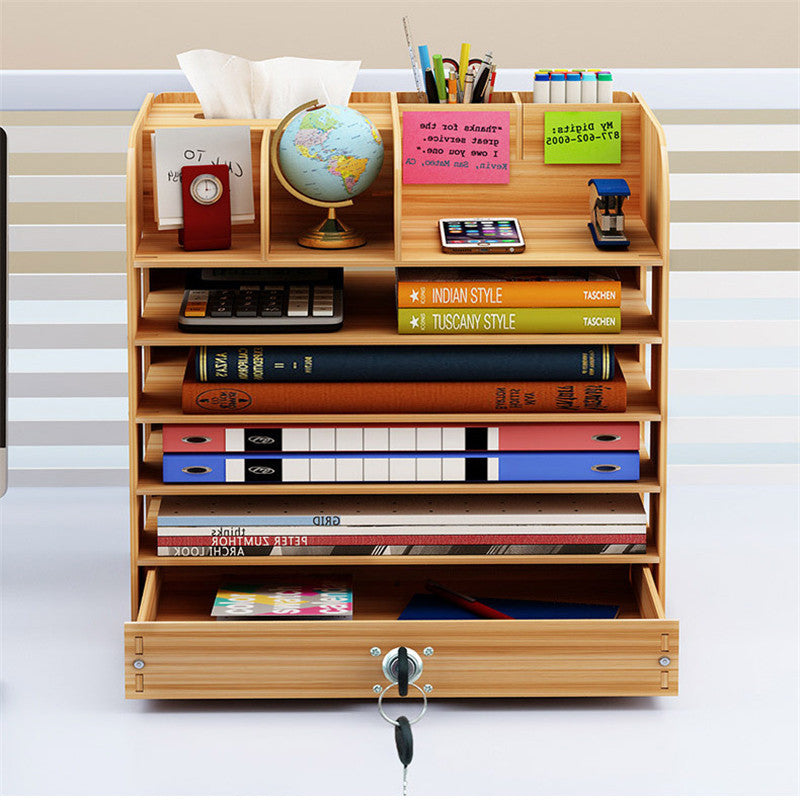 Bookshelf Simple Table Shelf Simple And Modern Students Use 0 - Tophatter Daily Deals