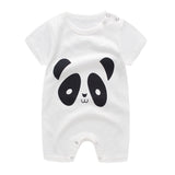 Baby One-Piece Clothes Baby Print Short-Sleeved Romper Bag Fart Suit D 0 - Tophatter Daily Deals