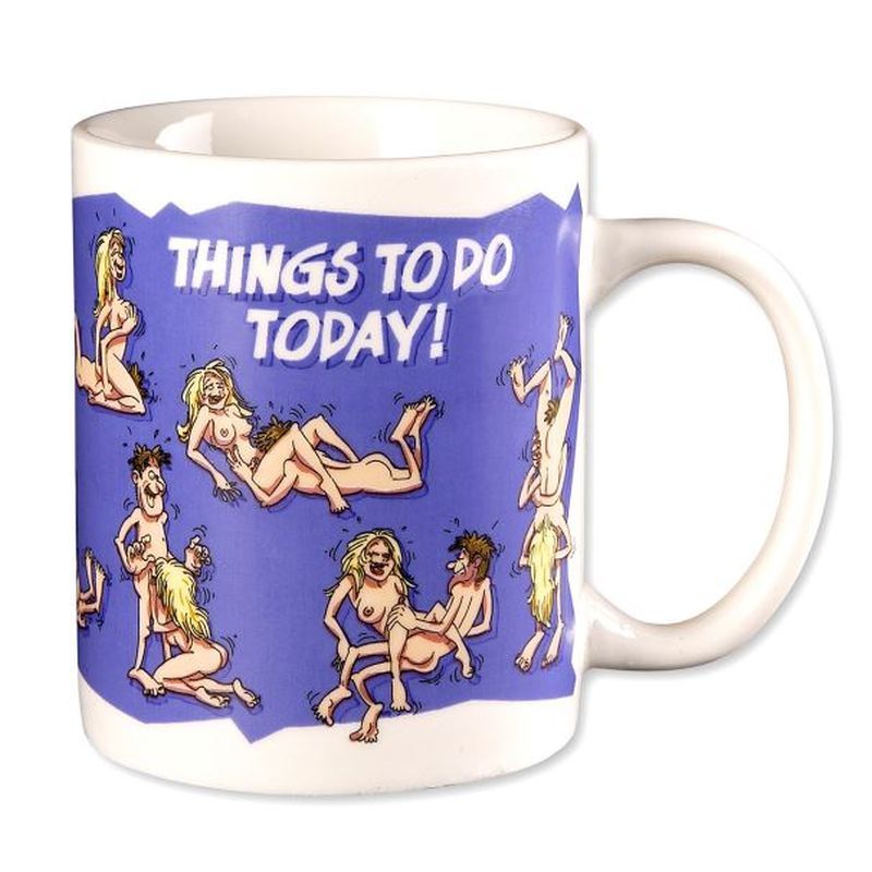 Things To Do Today - Novelty Coffee Mug 11 Oz Funny Gift > Novelties > Gag Gifts - Tophatter Daily Deals