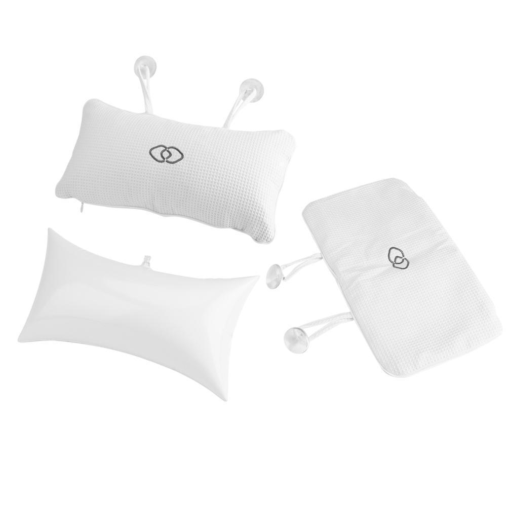 Built-in PVC Inflatable Bag Shower Pillow For Bathroom 0 - Tophatter Daily Deals