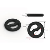 Brutus Yin Yang Silicone Cock and Ball Duo Ring > Cock Ring > Single - Tophatter Daily Deals