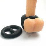 Brutus Yin Yang Silicone Cock and Ball Duo Ring > Cock Ring > Single - Tophatter Daily Deals